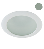 4-in Shower Trim with Frosted Glass Lens