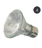 PAR20 line voltage multi-faceted reflector halogen lamp 120V/50 W ,2000 hrs 